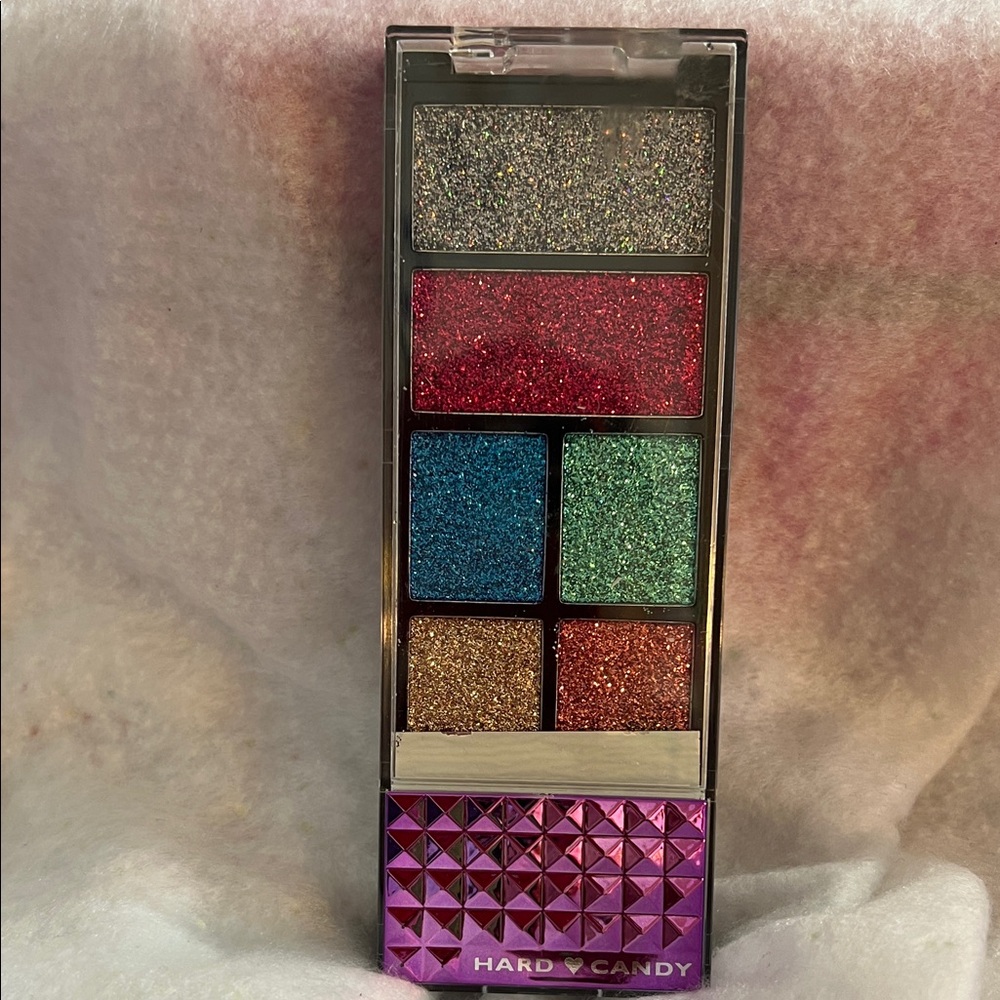 Hard Candy Sparkle Eyeshadow Palette - Silver, Red, Blue, Gold, Green